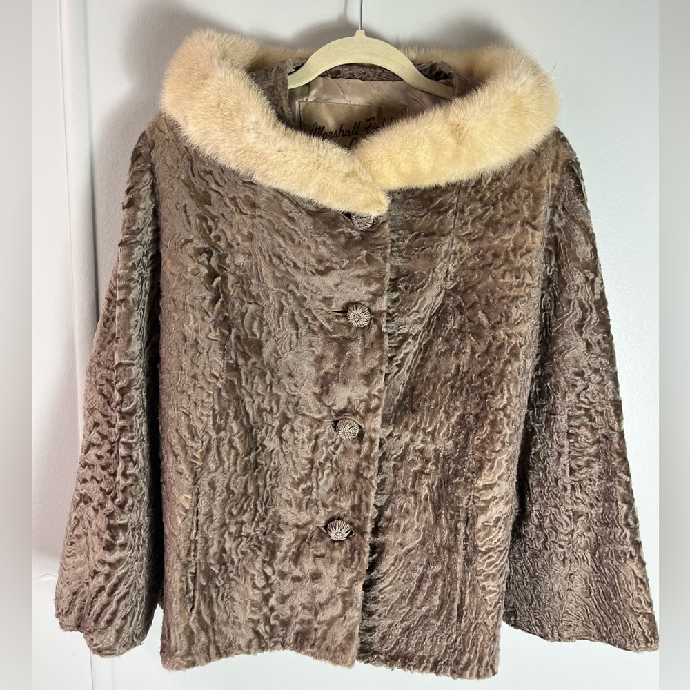 Vintage Marshall Field Brown Mink Jacket